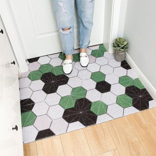DIY Pattern Door Mat Carpet Kitchen Mat Bathroom Mat Cuttable Home Floor Mats Carpet Anti-slip Safe Hallway Entrance Door Mats