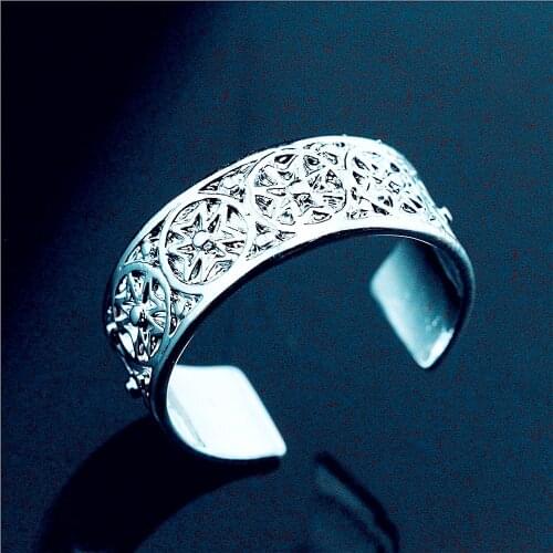 Silver color Copper Hollow-out Floral Patterns Knuckle Toe Ring Fashion Beach Love Finger Toe Ring ornament jewelry