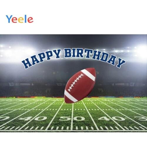 Football Soccer Stadium Sports Field Baby Boy Birthday Party Backdrop Vinyl Photography Background For Photo Studio Photophone