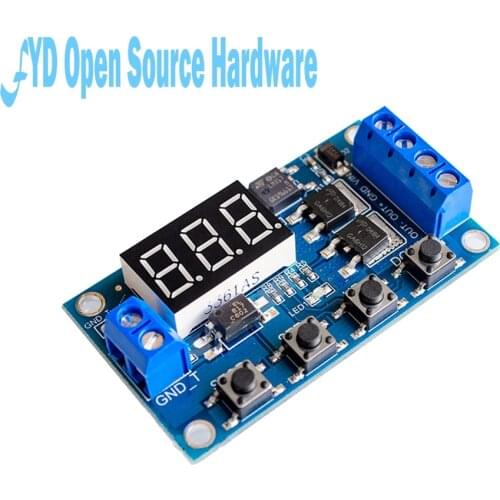 1pcs Trigger Cycle Timer Delay Switch 12 24V Circuit Board Dual MOS Tube Control Module