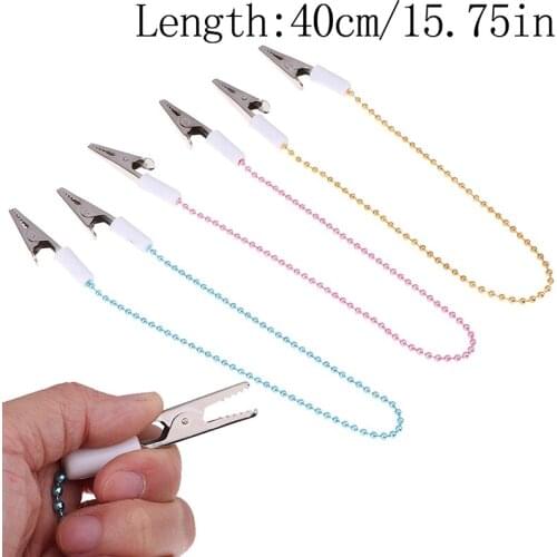 1PCS Disposable Dental Scarf Clip Scarves Aprons Pad Bib Clip Beads Clip Iron/Stainless Steel For Lab Supplies