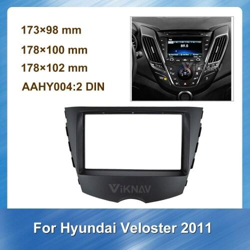 10 INCH for Hyundai Veloster 2011 2 Din Car Auto Radio Multimedia fascia Stereo Panel Dash Mount Trim Installation Kit Frame