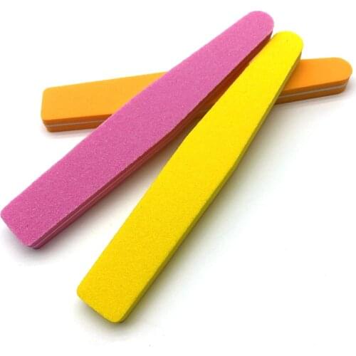 10pcs Double Side Sanding Washable Sponge 100/180 Nail Buffers Files UV Gel Polisher Manikur Tools Salon Manicure Set Wholesale