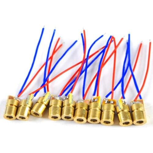 10PCS Laser Diode Module Red Laser Diode Laser Diode Circuit 5V Module Head