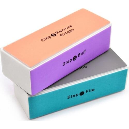 1-4PCS Four Sides Nail Art Buffer Sanding Block Buffs Pedicure Manicure Accessories Professional Nail Files Polishing Tools