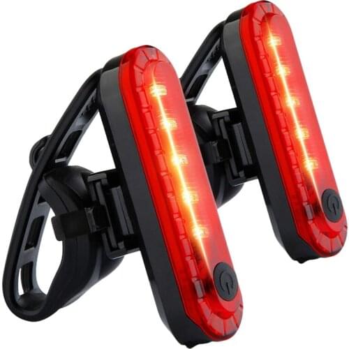 2Pcs/Set Rear Bike Tail Light,Ultra Bright Usb Rechargeable Bicycle Taillights,Red High Intensity Led Accessories Fits On Any Ro