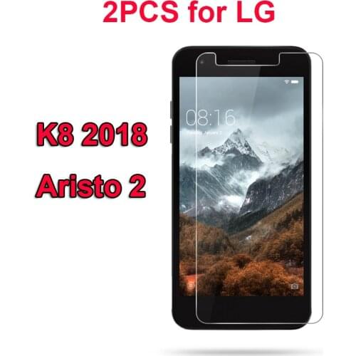 2PCS Tempered Glass For LG Aristo 2 Screen Protector 2.5D 9H Protection Film For LG Aristo 2 K8 2018 LV3 2018 Tempered Glass