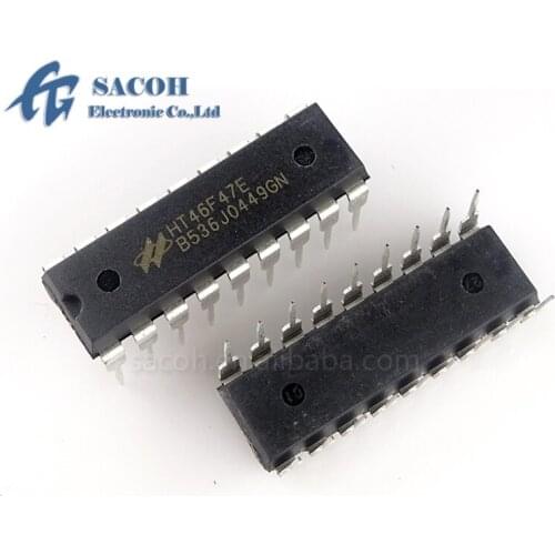 5PCS/lot New OriginaI HT46F47E HT46F47 or HT46F46E or HT46F48E or HT46F49E DIP-18 8-Bit MCU with EEPROM