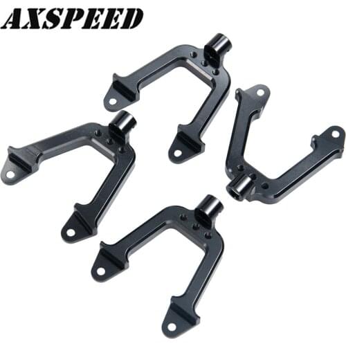 AXSPEED 4PCS RC Car CNC Aluminum Shock Damper Towers Mount Post LIFT Shocks for 1/10 RC Crawler Axial SCX10 Upgrade Parts