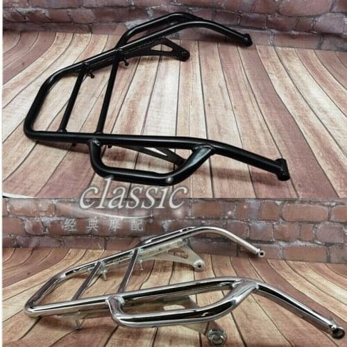 Luggage Rack Rear Tail Cargo Carrier Saddlebag Armrest For Honda CB1100 13-18 CB1100EX 14+ CB1100RS 17+ Black / Chrome Silver