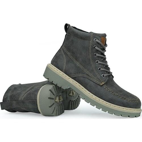 Boots Men Super Warm High Quality Winter Leather Shoes Leisure Skid Boots Retro Men Lace Up Sneaker Casual Shoes