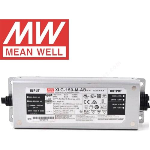Mean Well XLG-150-M-AB Skyscraper/Street lighting meanwell 3 in 1 dimming 150W/60-107V/700-2100mA Constant Power Mode LED Driver