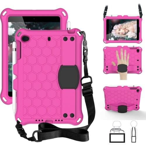 For iPad mini case with straps Ultra-thin Slim Tablet Case for mini 5 4 7.9'' nontoxic Shock Proof Stand Cover for iPad mini 3