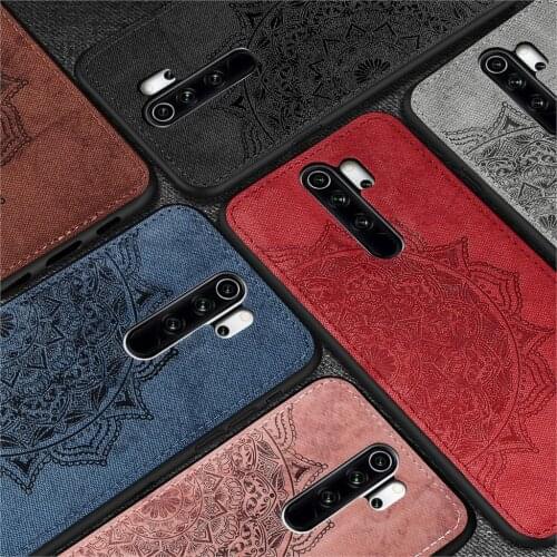For Xiaomi Redmi Note 8 Pro 8T Case Soft TPU Shockproof Bumper Cloth Fabric Armor Hard Phone Back Cover Redmi Note 8 T Pro Case