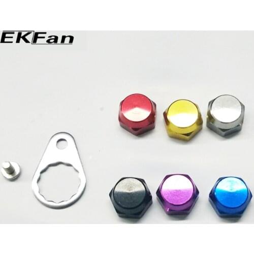 EKFan Left Hand Right Hand Crank Nut Screw With Plate For Fishing Reel Screw Cap For Daiwa ABU Reel