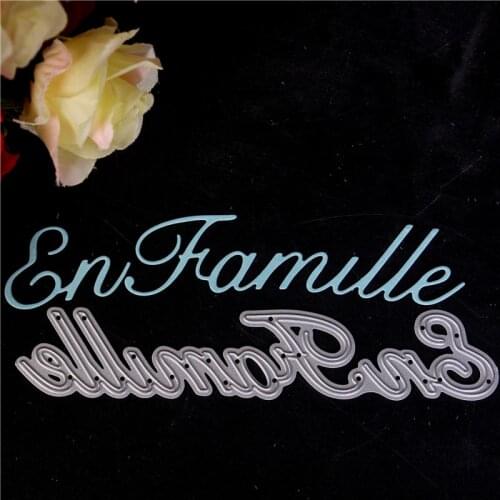 French word Metal Cutting Dies for Diy Scrapbooking Die Cut New Cuts for Paper Card Making Craft Embossing I love you