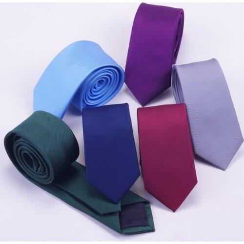 Classic Mens Wedding Solid Skinny Ties Fashion Plain Slim Ties Jacquard Woven Silk Ties for Mens Wedding Suits Cravate