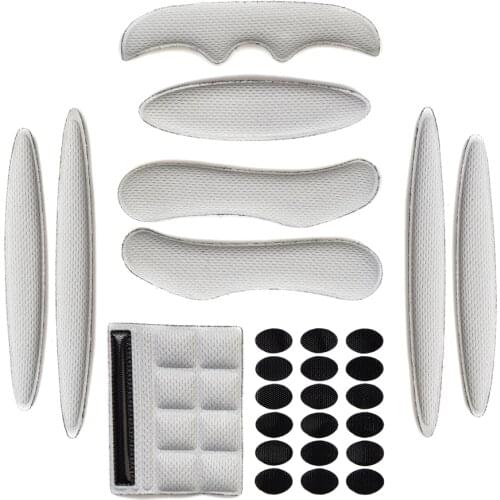 Helmet Padding Kit 27PCS Bicycle Replacements Universal Foam Pads Nylon Cushion Mat for Cycling Riding Cycling Motorcycle Racing
