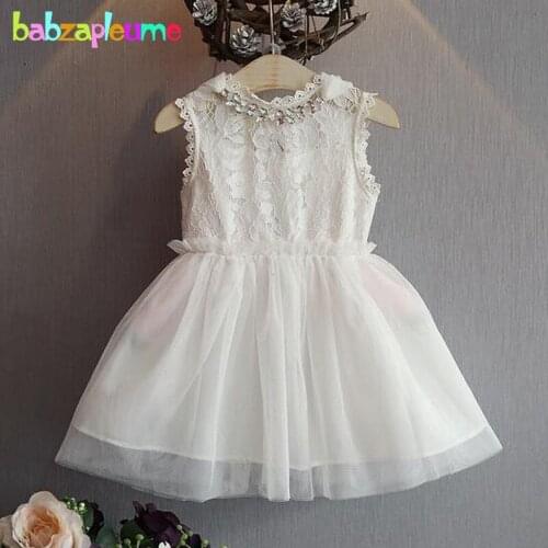 2016 Summer Kids Clothes Toddler Dresses Princess Costume Lace Baby Girls Tutu Wedding Dress Children Clothing 0-7Years BC1441