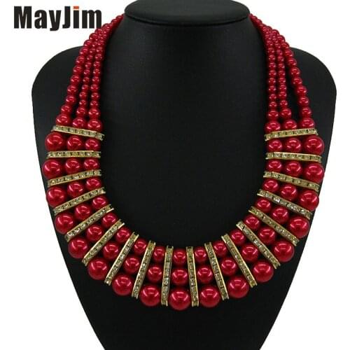Женские ожерелья из жемчуга MayJim China At AliExpress