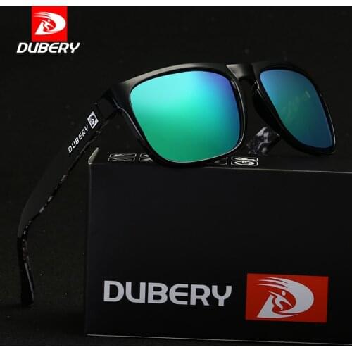DUBERY Brand Design Polarized Sunglasses Men Drving Shades Male Sun Glasses For Men Summer Square Goggle Oculos UV400 730