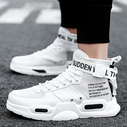 Sooneeya Mens Vulcanized Shoes Sneakers Spring Autumn PU Leather Classic High Top Men Printed Shoes Buckle Casual Mens Boots