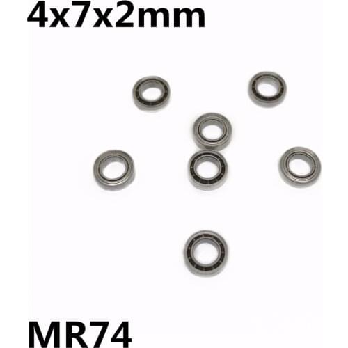 50Pcs MR74 open 4x7x2 mm Deep groove ball bearing Miniature bearing High qualit