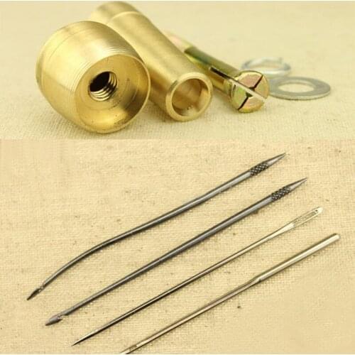 Portable Canvas Leather Sewing Shoes Repair Tool Sets Awl Hand Stitching Taper Leathercraft Needle Tool Kit Leather Craft Sewing