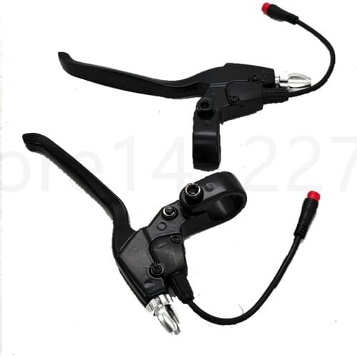 Electric Scooter Brake Level Handle Bar Replacement set All-aluminum Brakes wire waterproof insert For KUGOO G-Booster Scooter