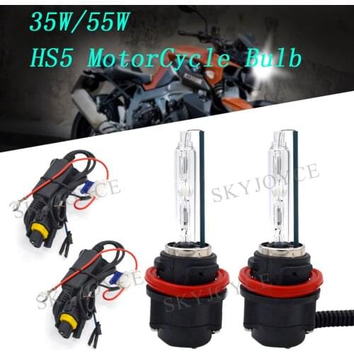SKYJOYCE 12V 35W 55W Motorcycle HID Kit HS5 Hi/Lo BiXenon HID Bulb 4300K 6000K 8000K HOND A PCX125 PCX150 HS5 Motor HID Headlamp