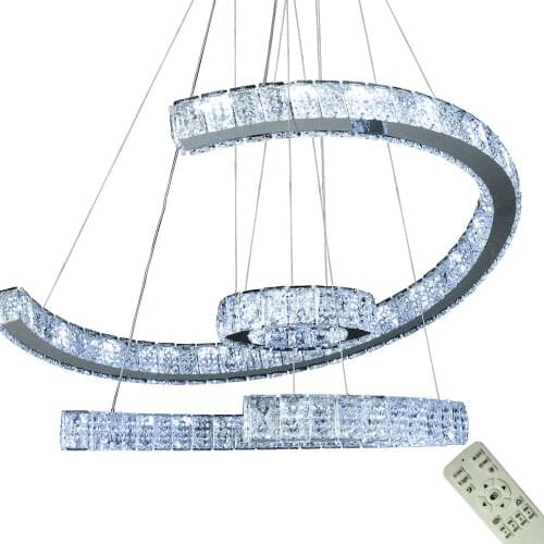 Modern Pendant Ceiling Lamps LED Crystal Chandelier Lights Hanging Light Indoor deco Lighting Fixture for Parlor Living Room