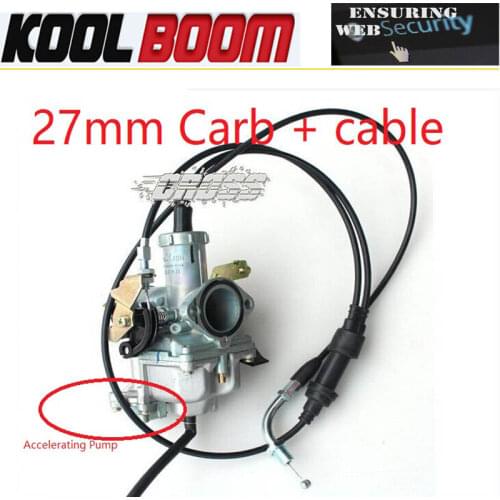 Pz27 27mm 150cc motorcycle dirt bike atv accessories quad keihin accelerating Pump Carburetor Dual Cable pz30 30mm 250cc