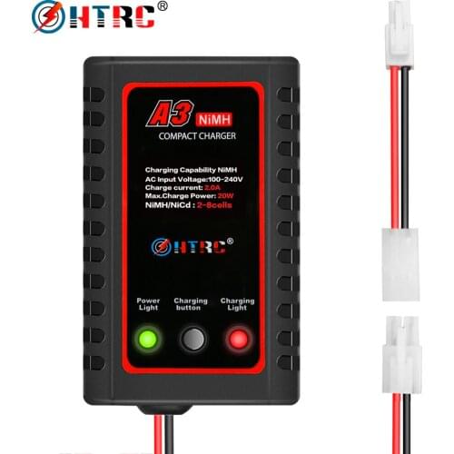 Nimh Nicd Battery Charger A3/ N8 110-240V 2A 20W AC Compact Charger For 2s-8s Nimh/Nicd Battery With 5 Charging Model RC Toys