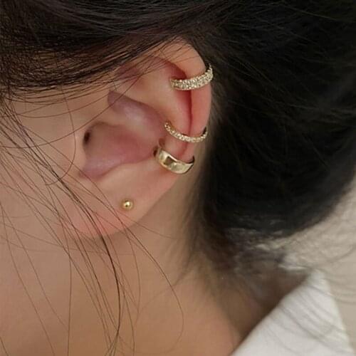 925 Gold Color Vintage Womenas Earrings 2021 New Simple Shining Boucle Femme Accessories Fashion Temperament Women Earring