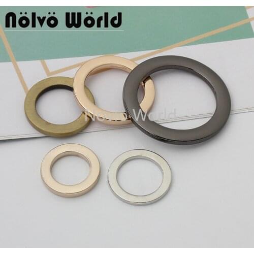 10-50pieces 5 types 15-16-19-24-32mm high quality o ring buckle for woman handbag chain purse bag belt connector accessories