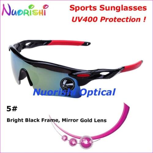 10pcs a lot Wholesale wind goggle women men sports cycling sunglasses with UV400 Protection 12 colors 9181 Free Shipping