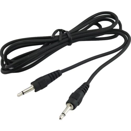 1x 3.5mm 1/8" Mono Male To Male Plug Monaural Audio Male to Male Extension Nickel Plated Connector Plug Cable 5FT/1.5M