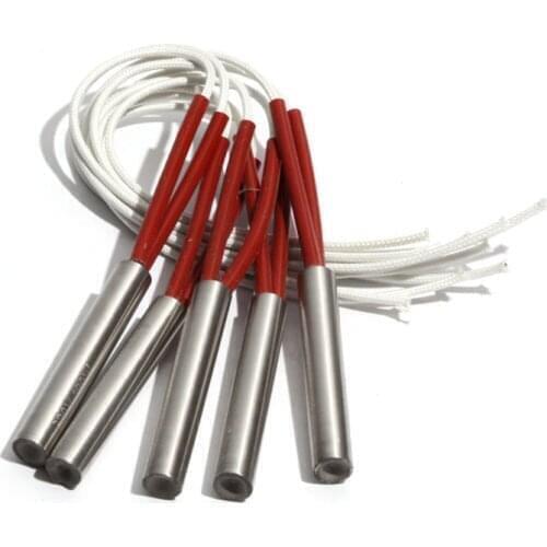 5PCS 15mm Diameter 98~115mm Length 304SUS Cartridge Heater 110/220/380V Cylindrical Tube 460/480/490/500/520W Heating Element