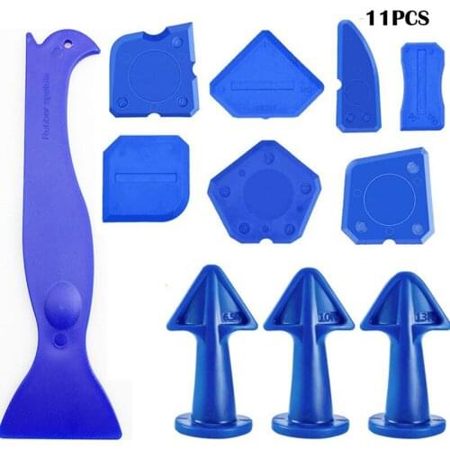 5 in 1 Caulking Tool Silicone Tool kit with Caulk Remover Sealant Scraper Set Sealant Finishing Caulk Tool Kit Grout Scraper