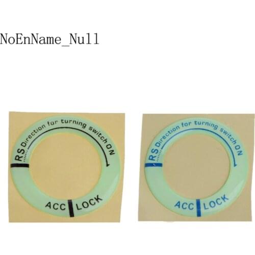 Car Glow Key Ring Hole Sticker Lumunous Ignition Switch Cover Motorcycle Decal