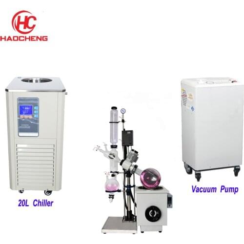 Free shipping 20L Vacuum Rotovap Rotary Evaporator with Chiller and Vacuum Pump