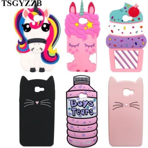 For Huawei Y5 II Case 5.0 3D Cartoon Unicorn Cute Cat Rubber Soft Silicone Cover For Huawei Y5II 2 Phone Cases CUN L21 U29 L01