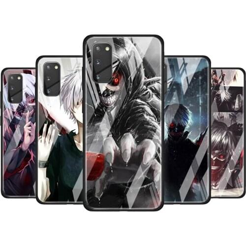 Tokyo Ghouls Ainme Tempered Glass Cover For Samsung Galaxy S20 S10 S9 S8 S10E FE Ultra Plus Lite 5G Phone Case