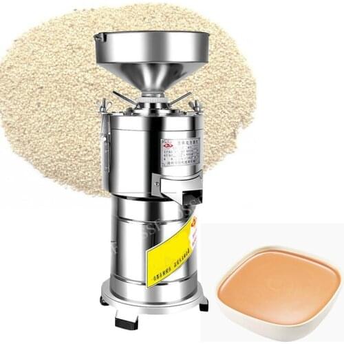 220V Electric Peanut Butter Maker Machine Multifunctional Commercial Sesame Paste Sauce Grinder