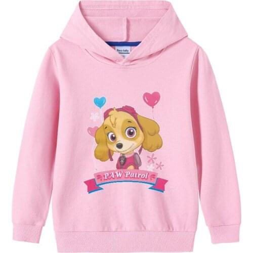 PAW PATROL Kids Boys Hooded Cartoon Sweatshirt Tops Childrens Clothes Baby Girls Hoodies Clothing