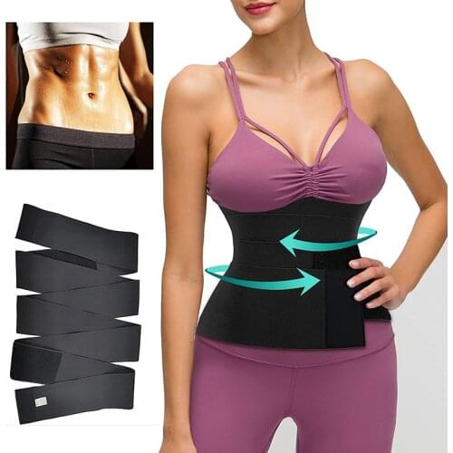 Waist Trainer Body Shaper for Women Tummy Control Wrap Waist Trimmer Belt Slimming Corset Shapewear Adjustable Back Brace