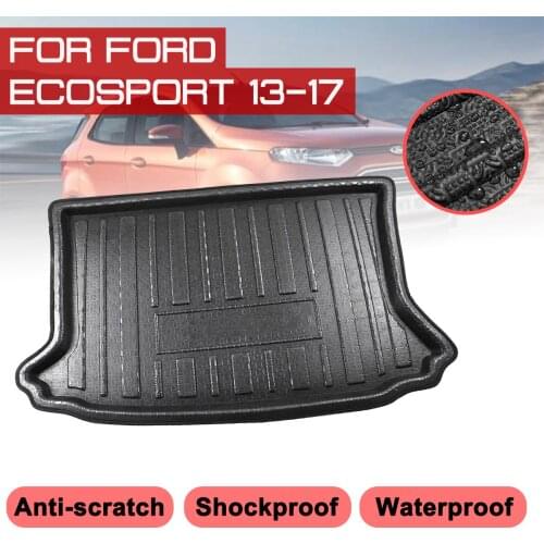 Car Rear Trunk Boot Mat For Ford Ecosport 2013 2014 2015 2016 2017 Waterproof Floor Mats Carpet Anti Mud Tray Cargo Liner