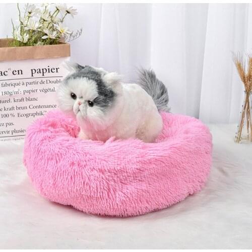Dog Bed Washable Pet Cat Bed Dog Round Breathable Lounger Sofa Cat Bed For Cat Dogs Super Soft Plush Pads Dogs Mat
