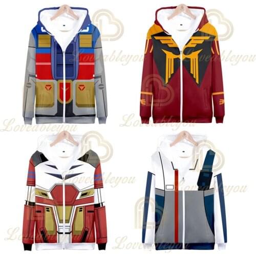 New Style Japanese Anime Cartoon for Children Long Sleeve Autumn and Winter Adults Unisex Zipper Hoodie Top