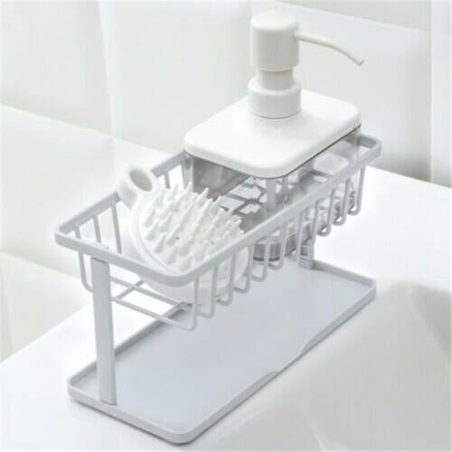 Bathroom Organizer Holder Sink Rack Tidy Storage Strainer Tools Kitchen Sponge